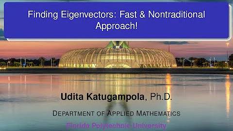 Finding Eigenvectors: Fast and Nontraditional Approach