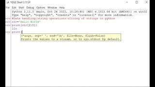 Python programming tutorial-Ep16 : Data handling|#string slicing in python #tricks