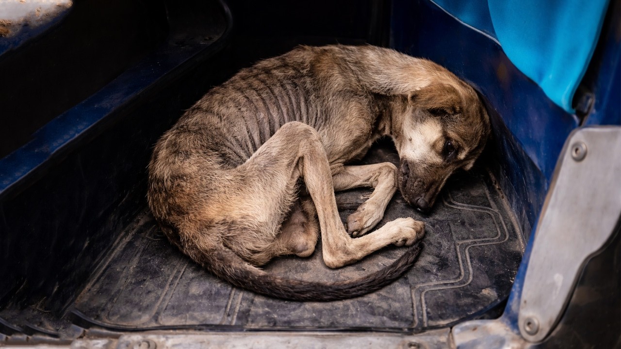 Лежа в машине, он был изможден — и всё же открыл глаза с крошечной искрой надежды!