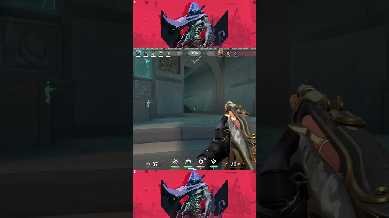 "Luckiest Ace Ever? 😲 Valorant Highlight" 