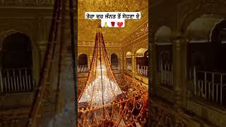 ਤੇਰਾ ਦਰ ਜੰਨਤ ਤੋਂ ਸੋਹਣਾ ਏ🙏🌹#waheguru #darbarsahib #gurbani #kirtan #wmk #shorts i #youtubeshorts