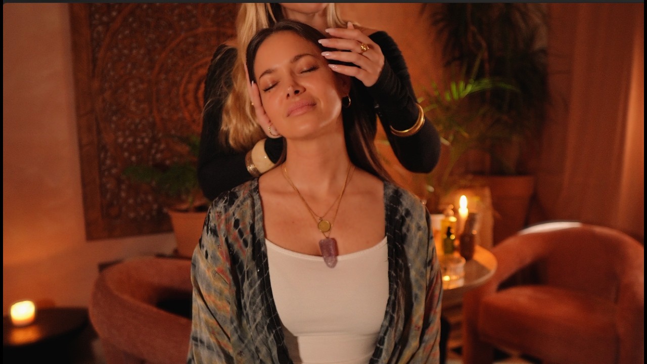 ASMR unintentional touch sounds, fabric sounds, oil, whispers (with music option)