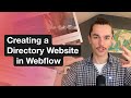 Creating a directory website in webflow