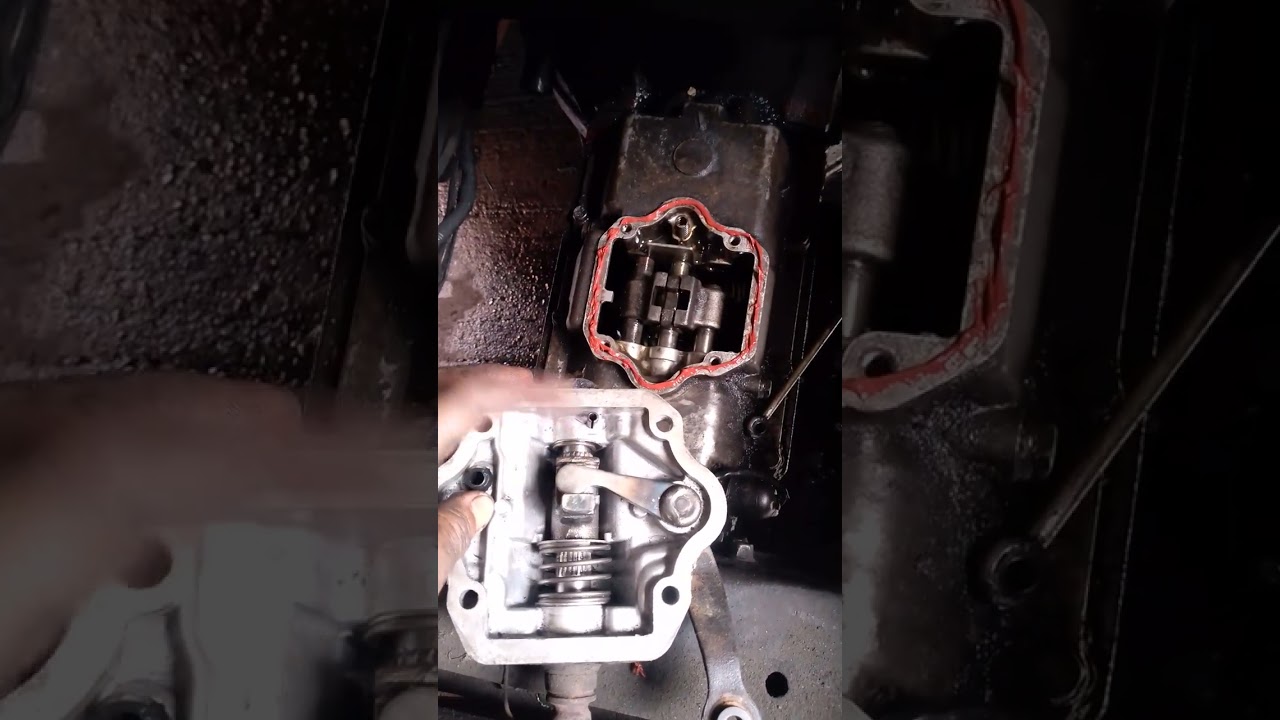 Replace install shifter cover of transmission Mitsubishi canter 4d33