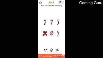 Brain Out No. 4 Find out the different candy