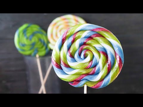 Сахарные леденцы на палочке🍭 простой рецепт🍭 Swirl lollipop recipe