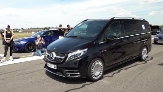 WORLDS FASTEST V-CLASS 585HP V8 Biturbo GAD Motors Mercedes-Benz Vito DRAG RACING, REVS, TOP SPEED