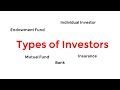 Types of Investors - Quick Intro