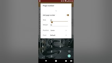 Android PDF Creator - page number