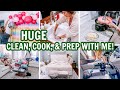 HUGE CLEAN, COOK, &amp; PREP WITH ME! | EXTREME CLEANING MOTIVATION | Amy Darley