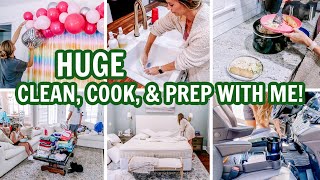 HUGE CLEAN, COOK, & PREP WITH ME! | EXTREME CLEANING MOTIVATION | Amy Darley