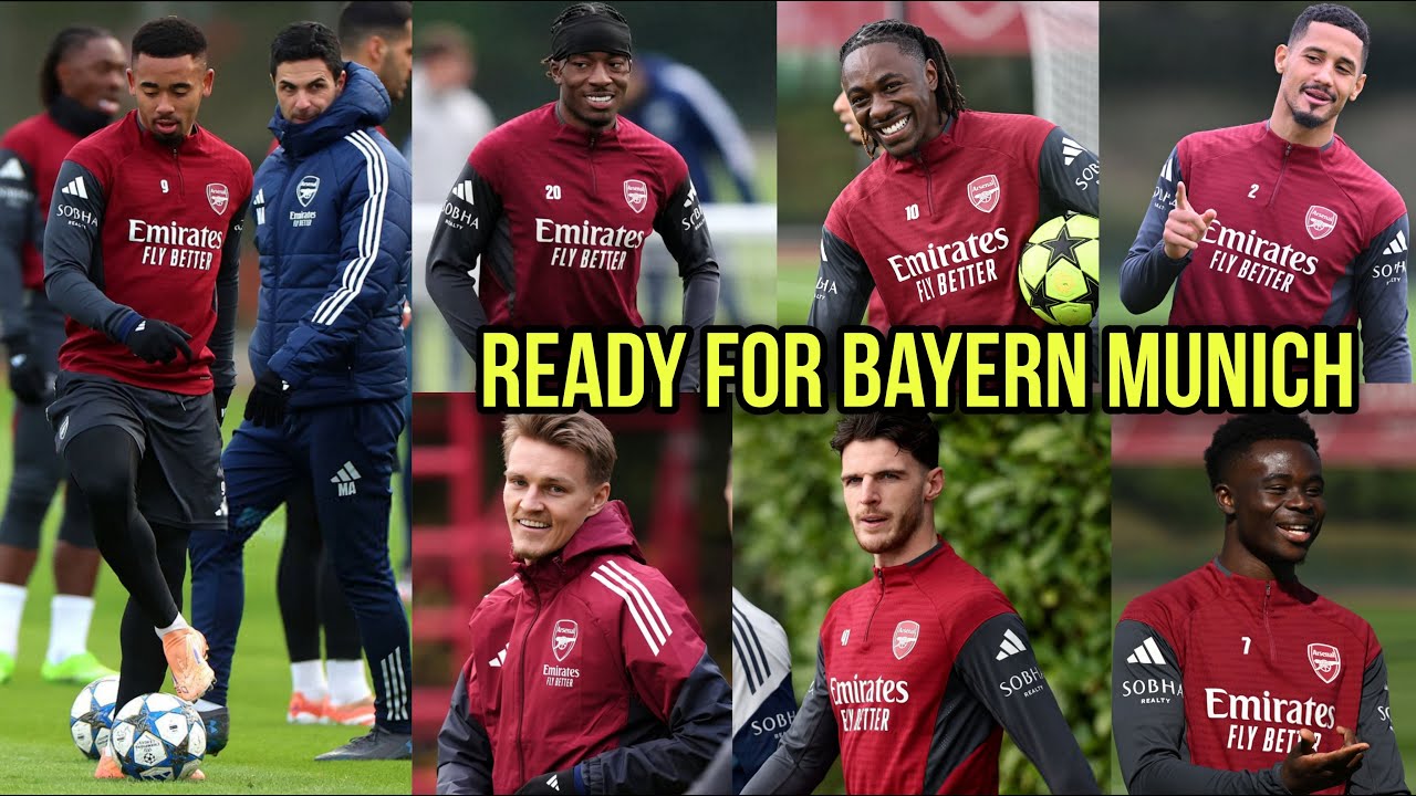 Звезды «Арсенала» задержались на финальной тренировке перед «Баварией»! 🔴⚪