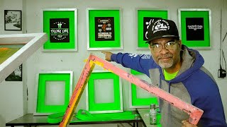 How to make screen printing picture frames