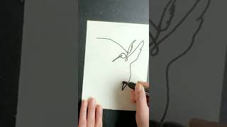 Simple Yet Stunning | Elegant Line Art Design ✨ #drawing