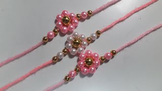 Rakhi making using Pearls मोतियों की राखी बनाइए screenshot 3
