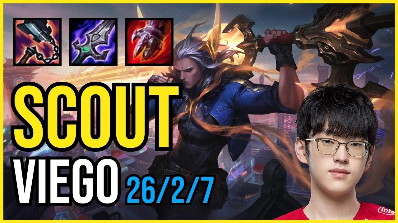 SCOUT - VIEGO vs. GALIO Mid | KR GRANDMASTER | PATCH 11.2 | QUADRAKILL