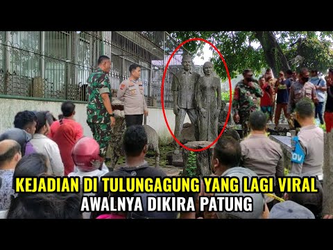 kejadian di tulungagung yang lagi viral awalnya dikira patung...