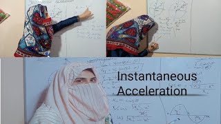 Instantaneous Acceleration of a moving particle in circle of displacement x.#oscillation #11thclass