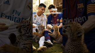why doth are do not play with him #cristinoronaldo #lionelmessi