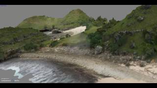 3-d Model of Blosok Beach, Java, Indonesia