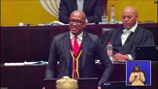 Deputy Kenny Morolong, participates in the Budget Vote of the Presidency.