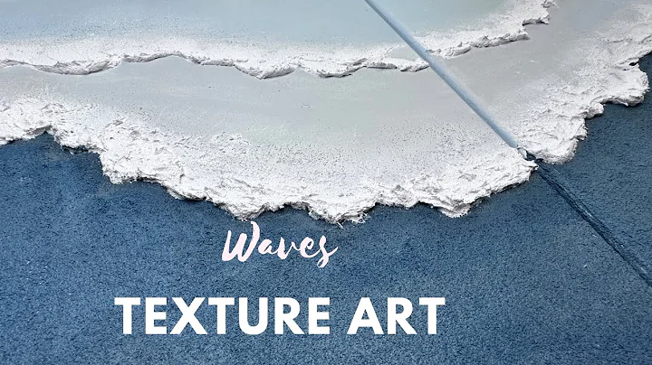 How to make Waves using Texture | DIY Ocean Waves Textured Art | Acrylic Saniya