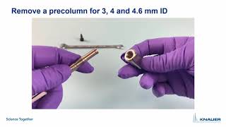 KNAUER HPLC Columns Tutorial: 01 - HPLC column hardware