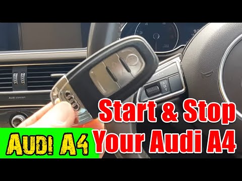 🚗 How to Start & Stop Your Audi A4 (2012-2016) with Remote Key Fob