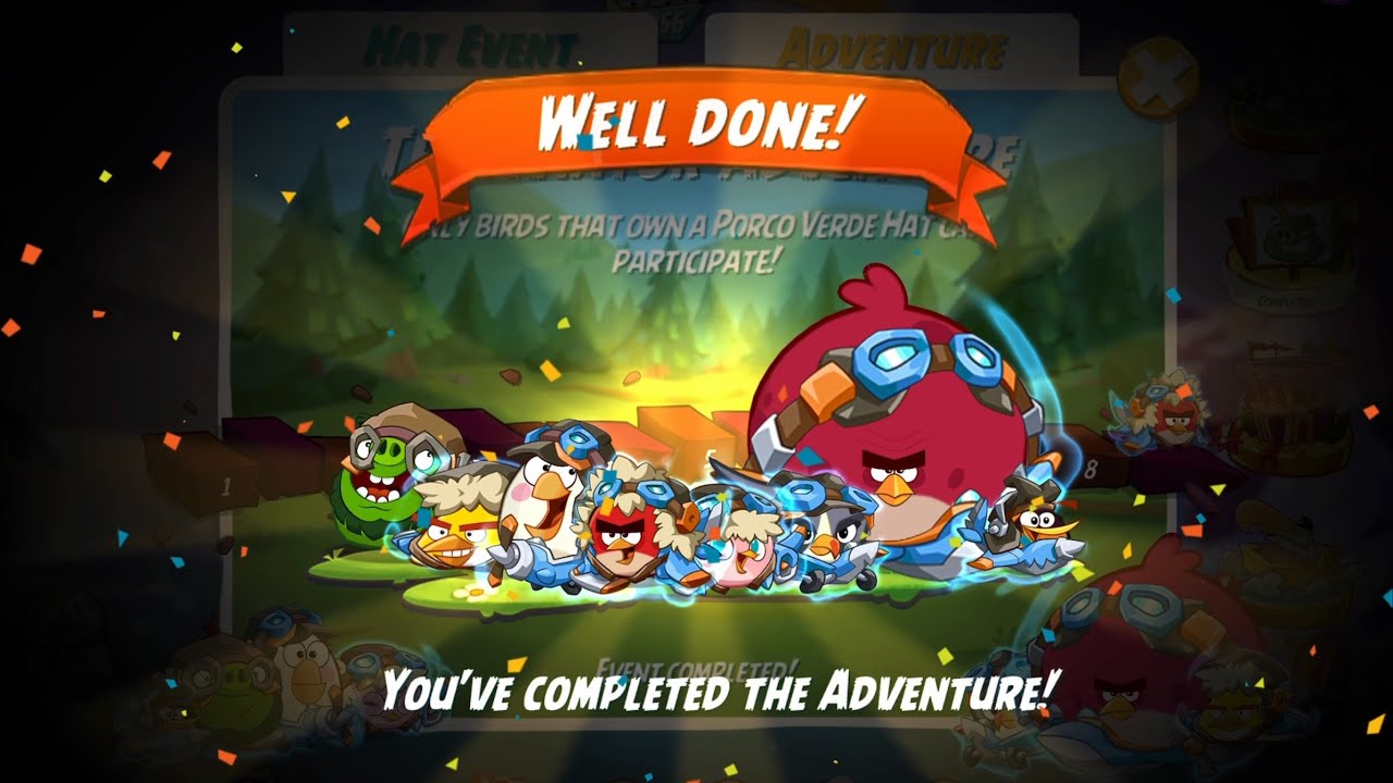 The Porco Verde Hat Set!⭐️⭐️⭐️- Angry Birds 2 The Aviator Adventure! (Level 1-8)