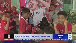 Fans cheer on World Cup players at watch party at L.A.s Original Farmer's Market