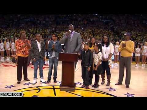 shaq jersey retirement ceremony