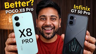 Infinix GT 50 Pro vs POCO X8 Pro Which is Best To Buy 🔥🔥🚀🚀🚀 #pocox8pro