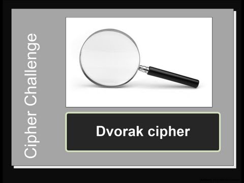 Cipher Challenge: Dvorak cipher