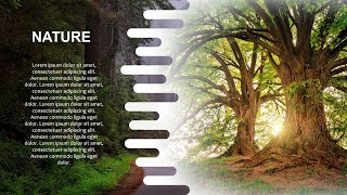 PowerPoint Nature title slide design 2021 | Stunning title slide design in PowerPoint