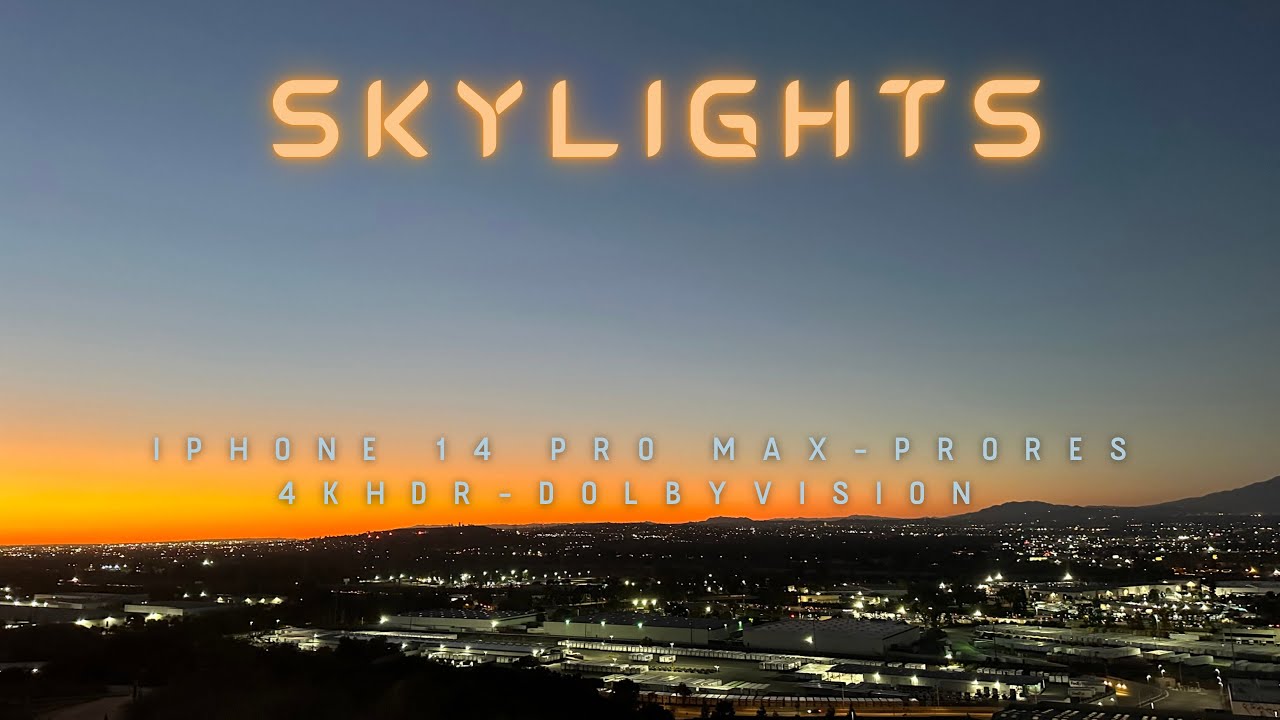 Skylights Cinematic Low Light Video iPhone 14 Pro Max ProRes YouTube