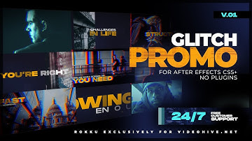 Action Trailer | Glitch Promo Titles After Effects Template