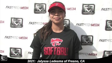 2021 Jalyssa Ledesma Third Base & Middle Infield Softball Skills Video - Batbusters 18 GOLD - Gomes