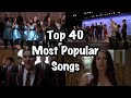 Top 40 Most Popular Glee Songs