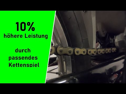 Simson legal tunen Kette richtig einstellen spannen 10% mehr Leistung Ritzel Mitnehmer CO2radtechnik