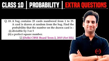 A bag contains 25 cards numbered from 1 to 25. A card is drawn at random from the bag. Find the