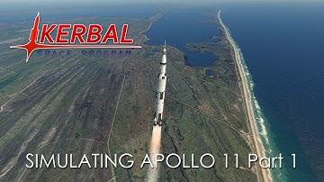 Simulating Apollo 11 with Kerbal Space Program and Real Solar System Part 1