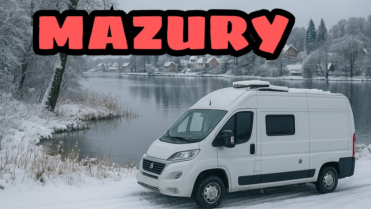 Mazury kamperem w grudniu.