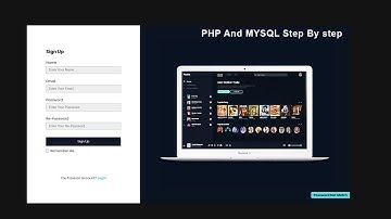Signup System Using PHP | How To Make Signup Form in PHP And MYSQL