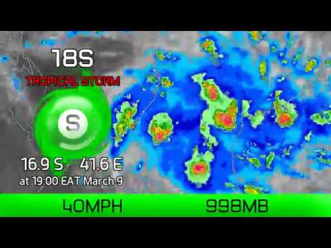 Tropical Storm 18S a major threat this week - 7pm EAT March 9, 2019