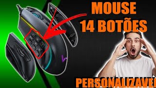 O MOUSE GAMER MAIS INSANO: 14 BOTÕES! MULTILASER MO420
