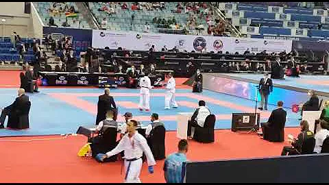 Khalil Gordon (Jamaica) vs Bolivia 2021 WKF Karate...