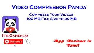 Video Compressor Panda Reviews in Tamil | App Reviews in Tamil | It's Gameplay | screenshot 1