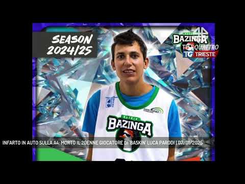 INFARTO IN AUTO SULLA A4: MORTO IL 20ENNE GIOCATORE DI 'BASKIN' LUCA PARODI | 07/01/2025