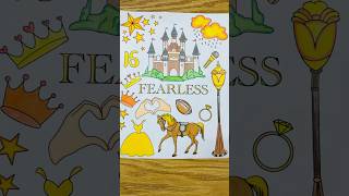 Color with me ✨💛 Fearless Taylor Swift Coloring page #adultcoloring #taylorsversion