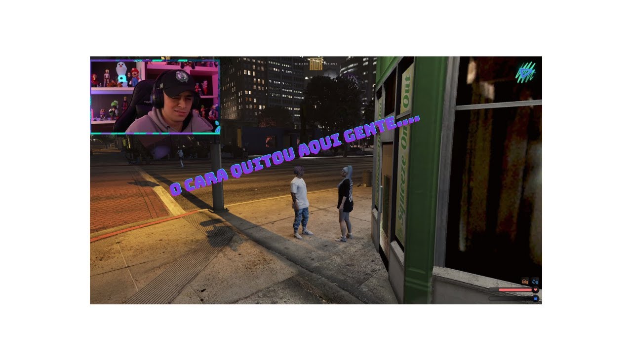 Connor dando f8 quit em conversa com Luna